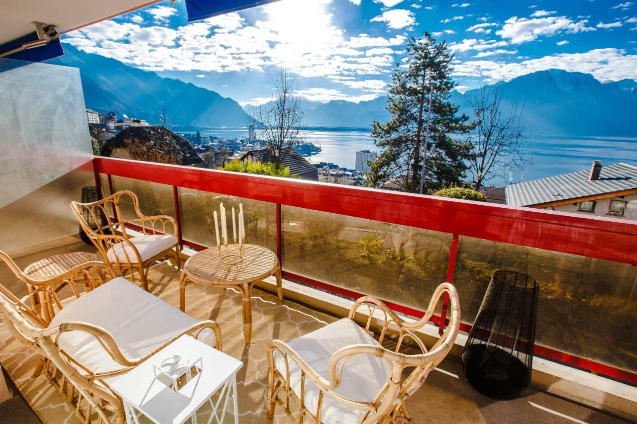 Terrace With Lake & Mountain View مونترو المظهر الخارجي الصورة