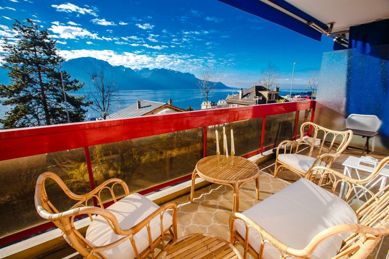 Terrace With Lake & Mountain View مونترو المظهر الخارجي الصورة